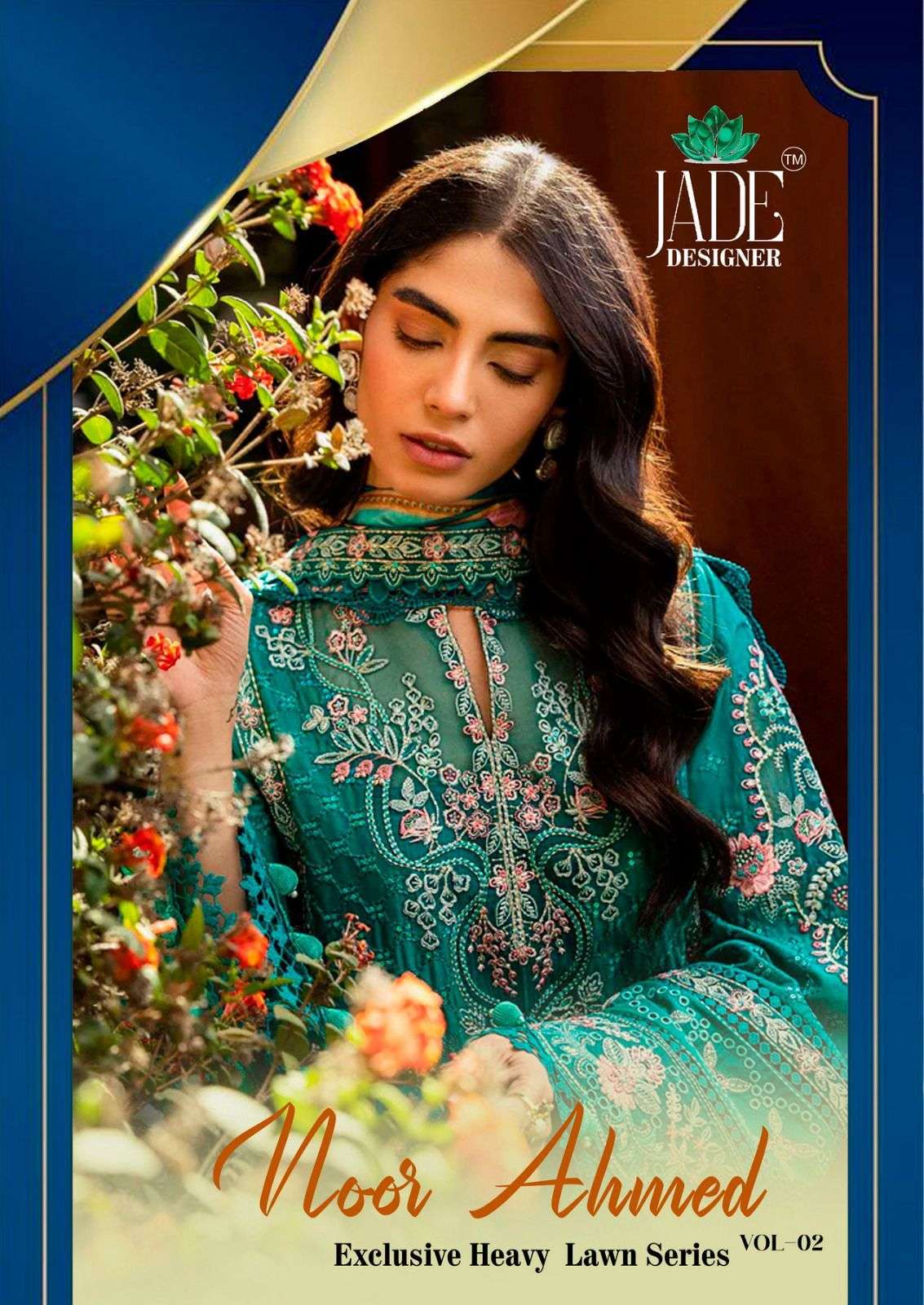 NOOR AHMED VOL-2 HEAVY LAWN COTTON BY JADE